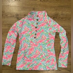 Lilly Pulitzer Button Up Pull Over